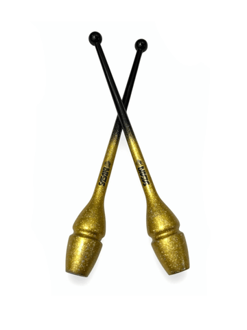 Булавы каучуковые Sasaki 44 см M-34GH B×GD (черно- золотые)