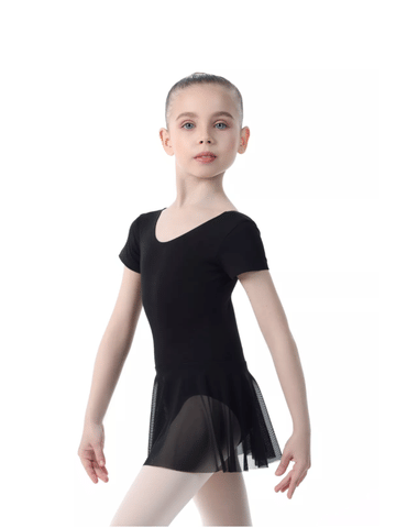 Купальник (боди) Solo короткий рукав с юбкой