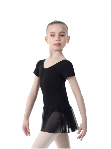 Купальник (боди) Solo короткий рукав с юбкой