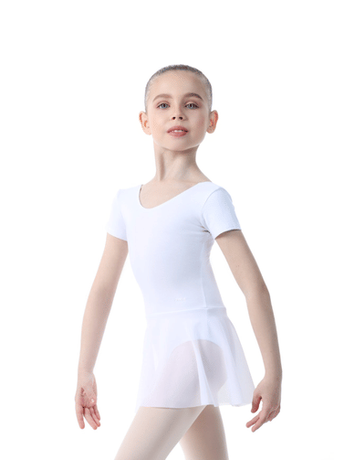 Купальник (боди) Solo короткий рукав с юбкой