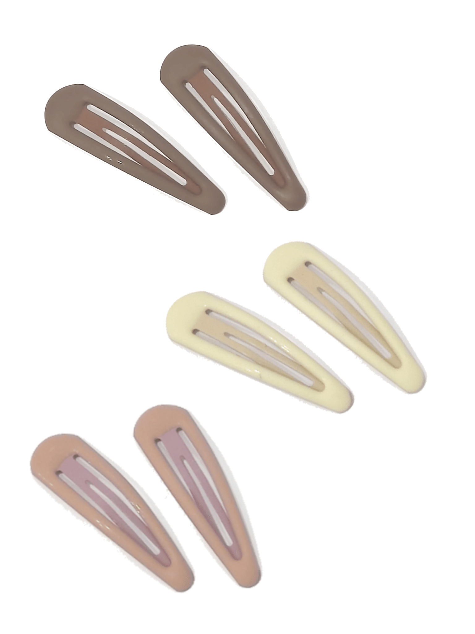 Заколка «капелька» с покрытием soft-touch 1 шт