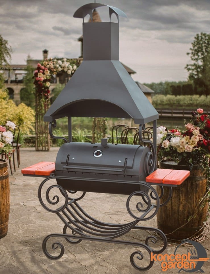 Мангал-коптильня МК-5 "Ажур"