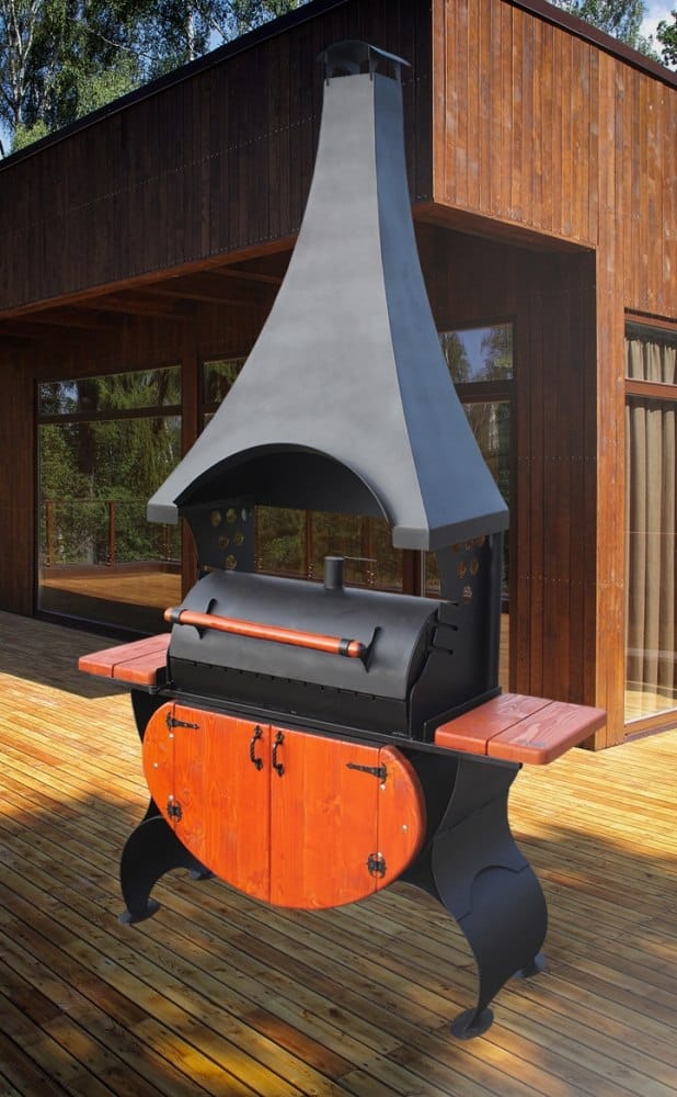 Мангал-коптильня мк-8д