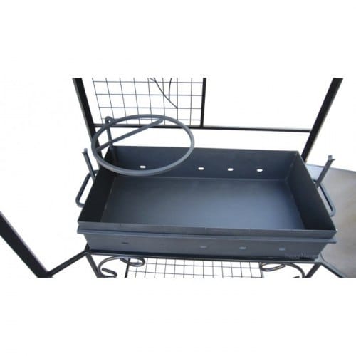 Мангал дачный МД-5 max крышей разборный