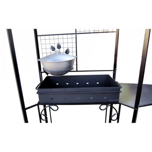 Мангал дачный МД-5 max крышей разборный