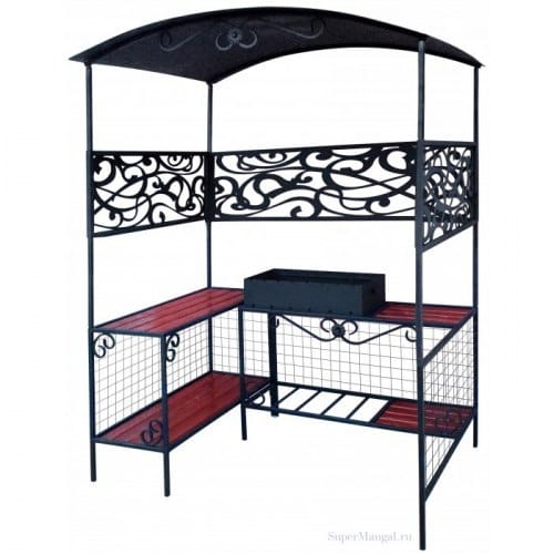 Мангал-Беседка СМ-20 с узорами