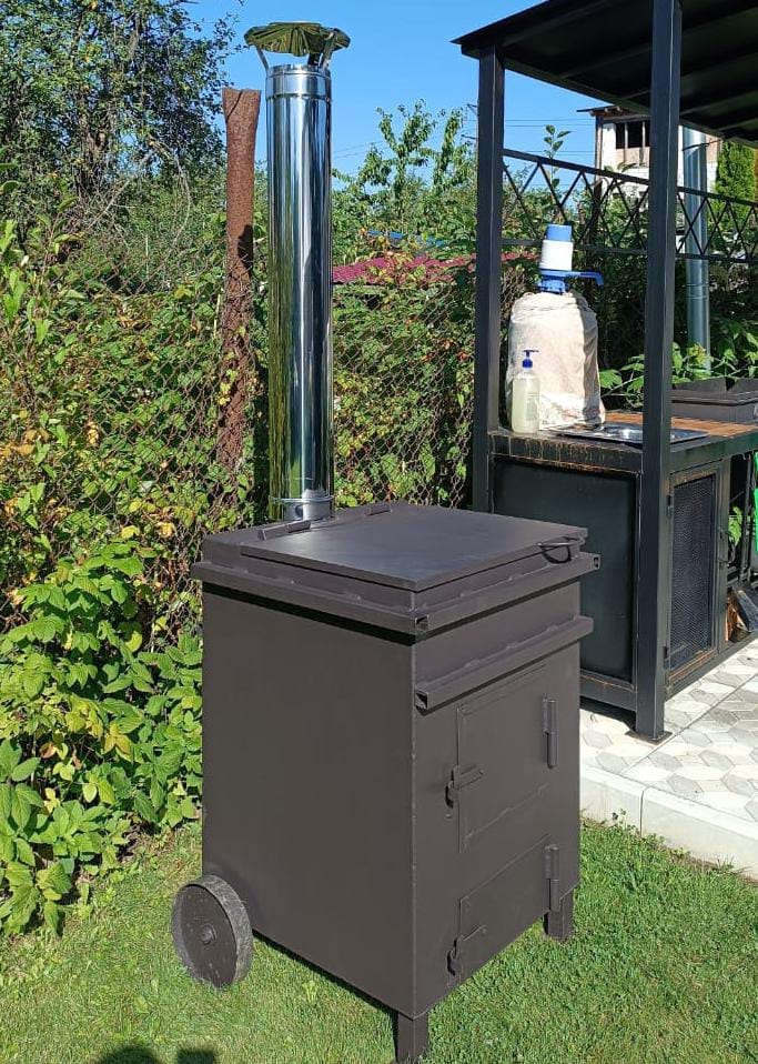 Печь для сжигания мусора "Уголек 270" (4мм) (Pionehr)