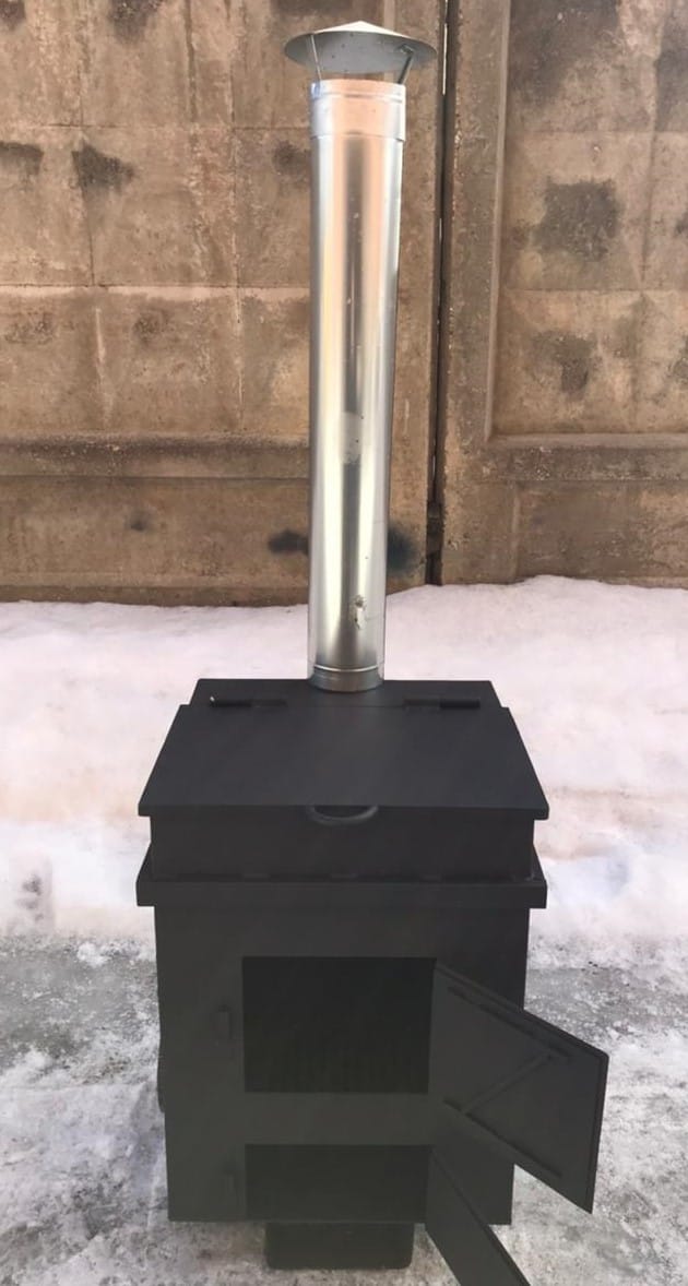 Печь для сжигания мусора "Уголек 270" (4мм) (Pionehr)