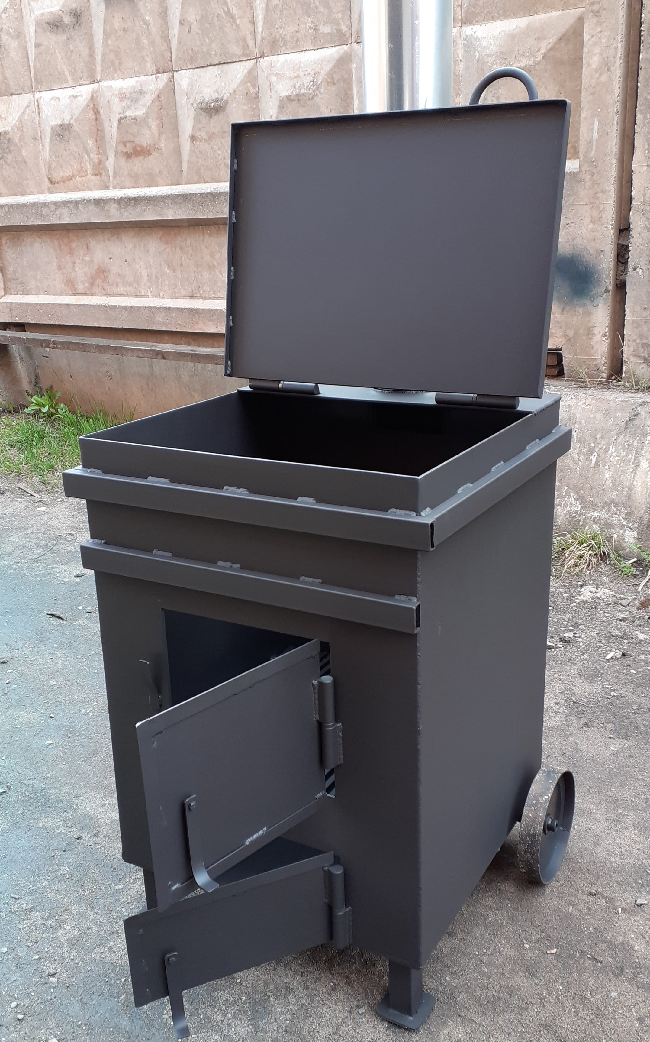 Печь для сжигания мусора "Уголек 270" (4мм) (Pionehr)