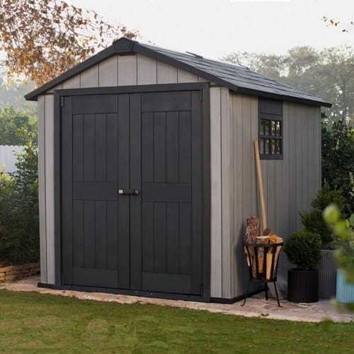 Пластиковый хозблок с ДПК Oakland 759 цвет серый