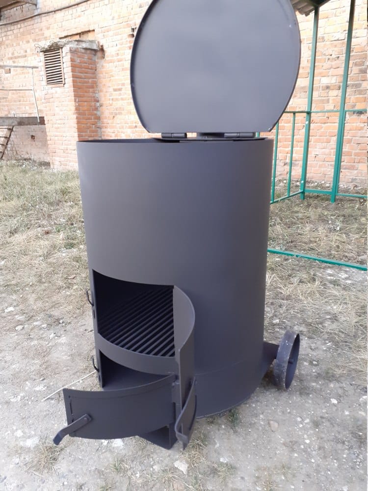 Печь - бочка для сжигания садового мусора "Смуглянка" 200Л (Pionehr)