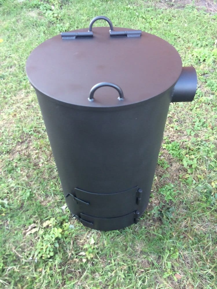 Печь - бочка для сжигания садового мусора "Смуглянка" 260 Л (Pionehr)