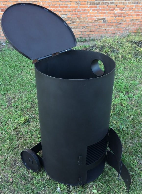 Печь - бочка для сжигания садового мусора "Смуглянка" 260 Л (Pionehr)