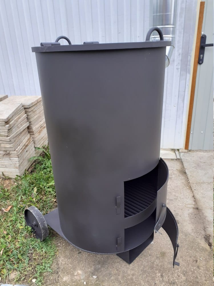 Печь - бочка для сжигания садового мусора "Смуглянка" 260 Л (Pionehr)