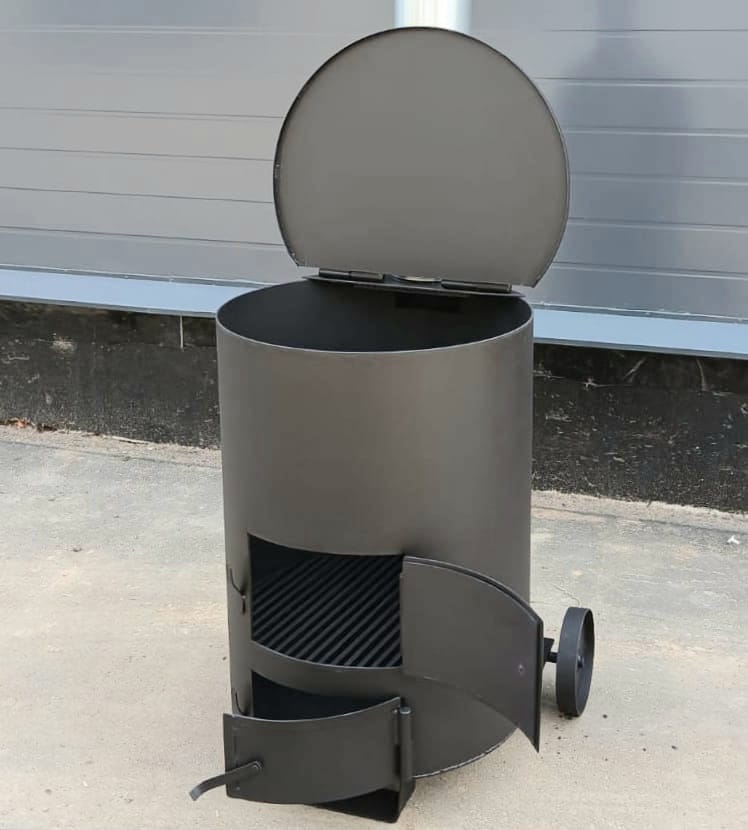 Печь - бочка для сжигания мусора "Золушка" 1 (5мм) (Pionehr)