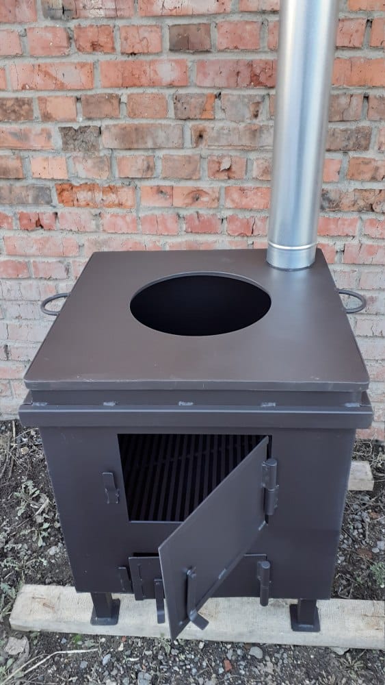 Печь для сжигания садового мусора "Уголек 450" разборная (сталь 3 мм). (Pionehr)