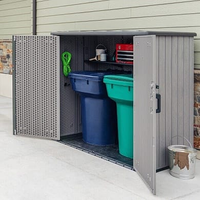 Ящик уличный высокий WoodLook (фактура дерева)