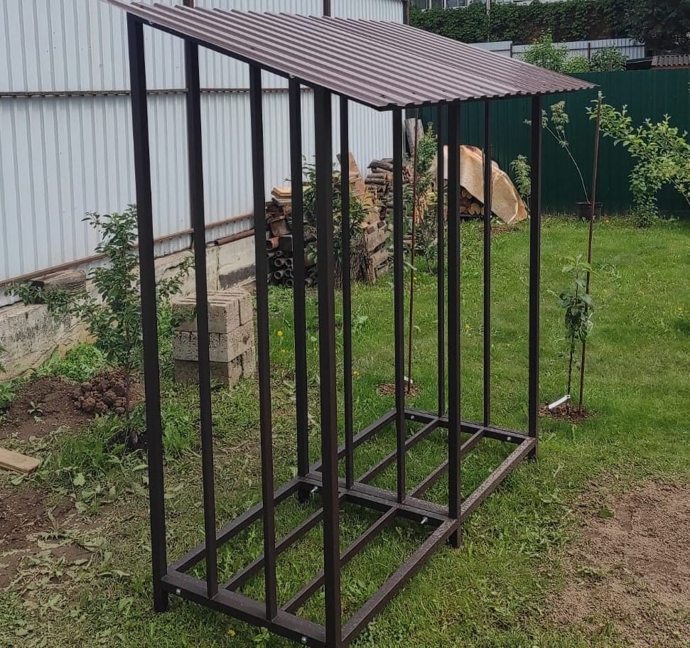 Уличная дровница КУБ 2+2 (Pionehr)