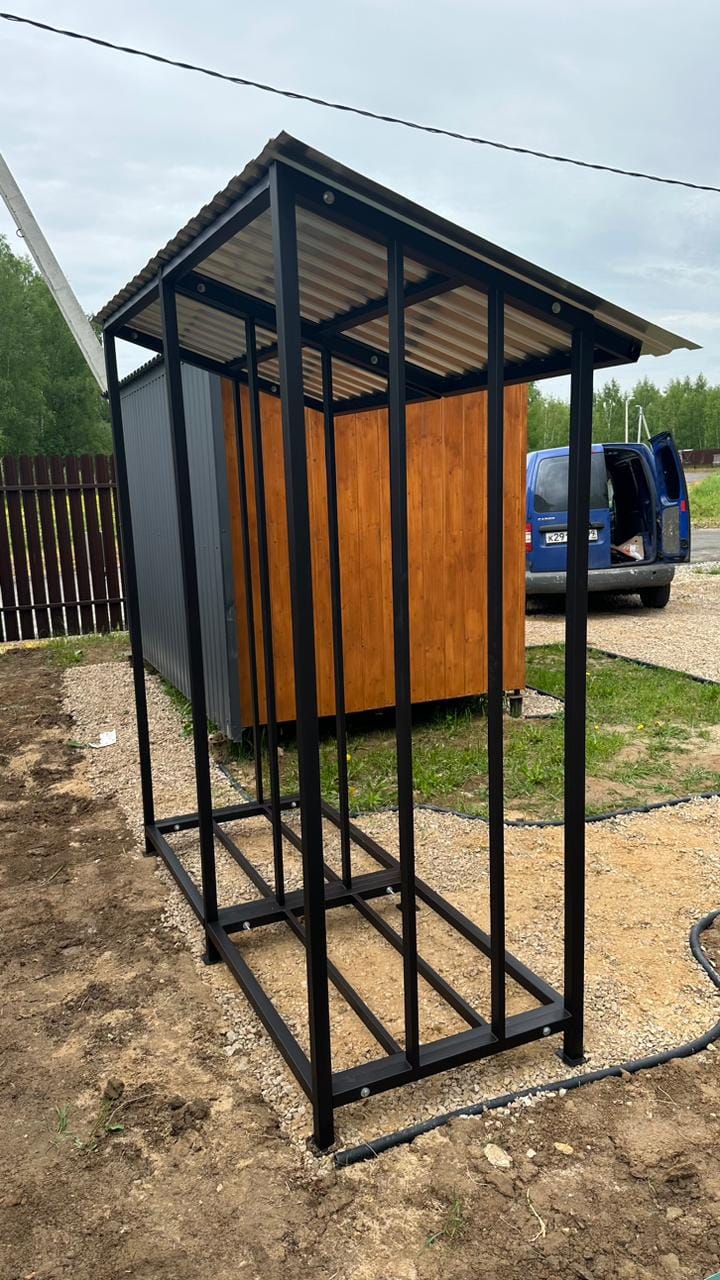 Уличная дровница КУБ 2+2 (Pionehr)