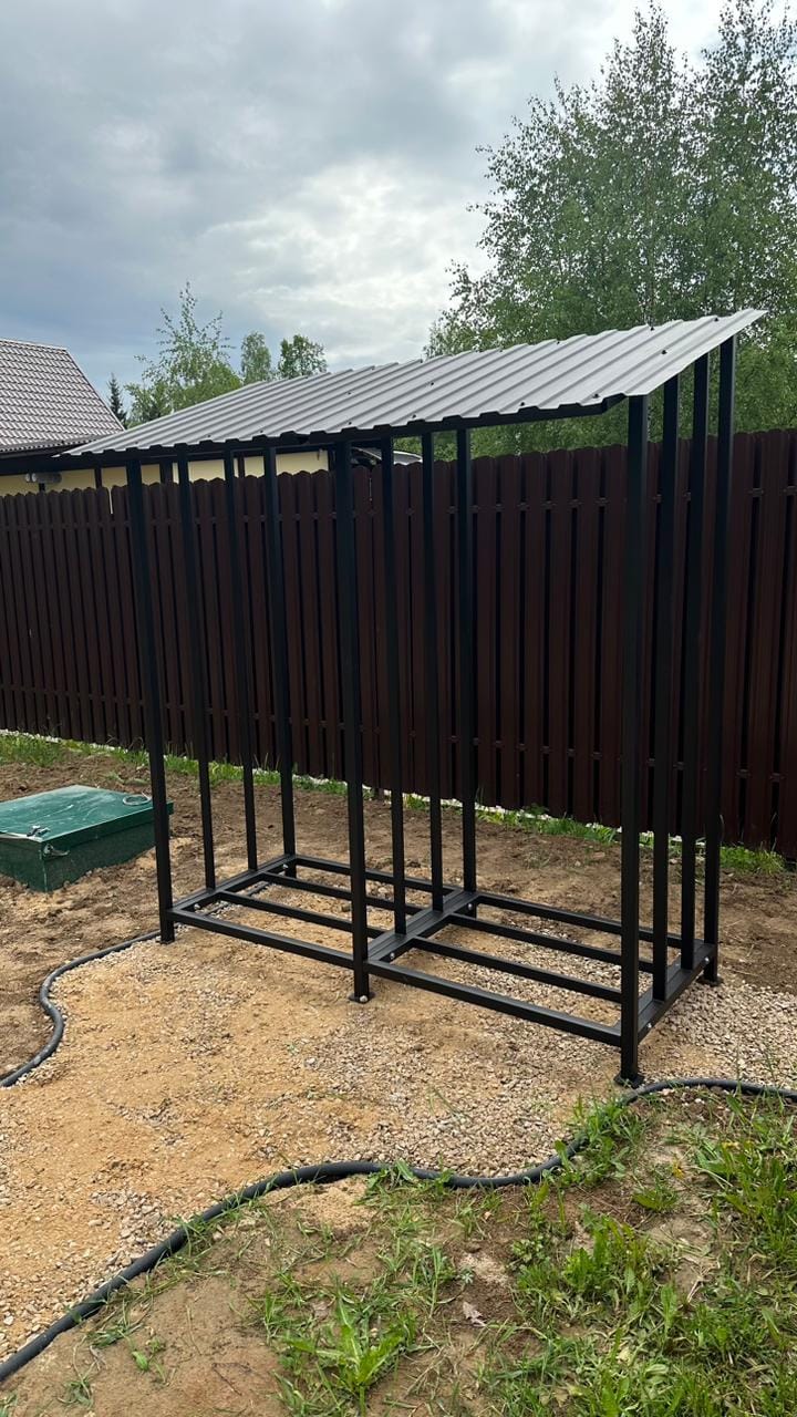 Уличная дровница КУБ 2+2 (Pionehr)