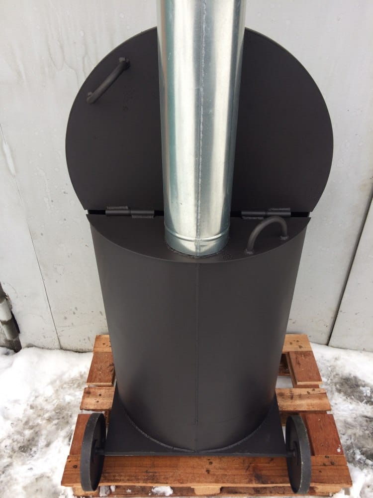 Печь бочка для сжигания мусора усм-200 (2 мм) (Pionehr)