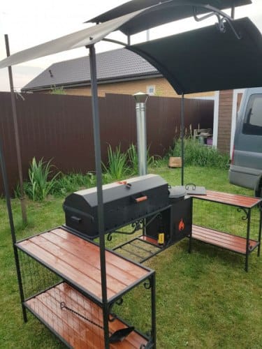 Мангал-беседка СМ28П