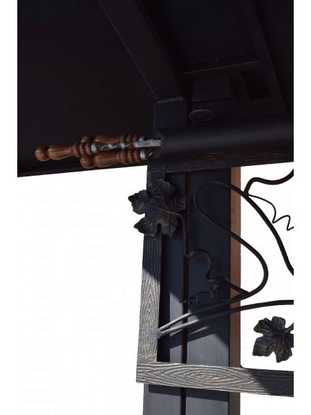 Супермангал гриль барбекю и смокер "Абу-Даби" с обратной тягой, угловым столом и полками