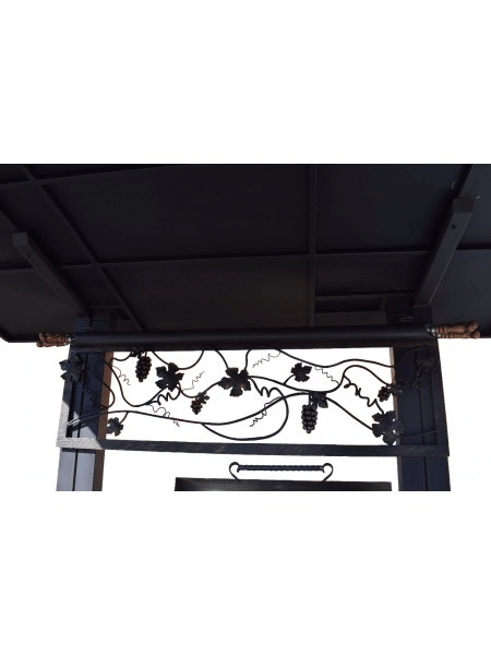 Супермангал гриль барбекю и смокер "Абу-Даби" с обратной тягой, угловым столом и полками