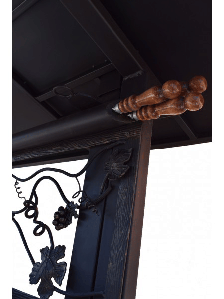 Супермангал гриль барбекю и смокер "Абу-Даби" с обратной тягой, угловым столом и полками