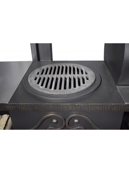 Супермангал гриль барбекю и смокер "Абу-Даби" с обратной тягой, угловым столом и полками