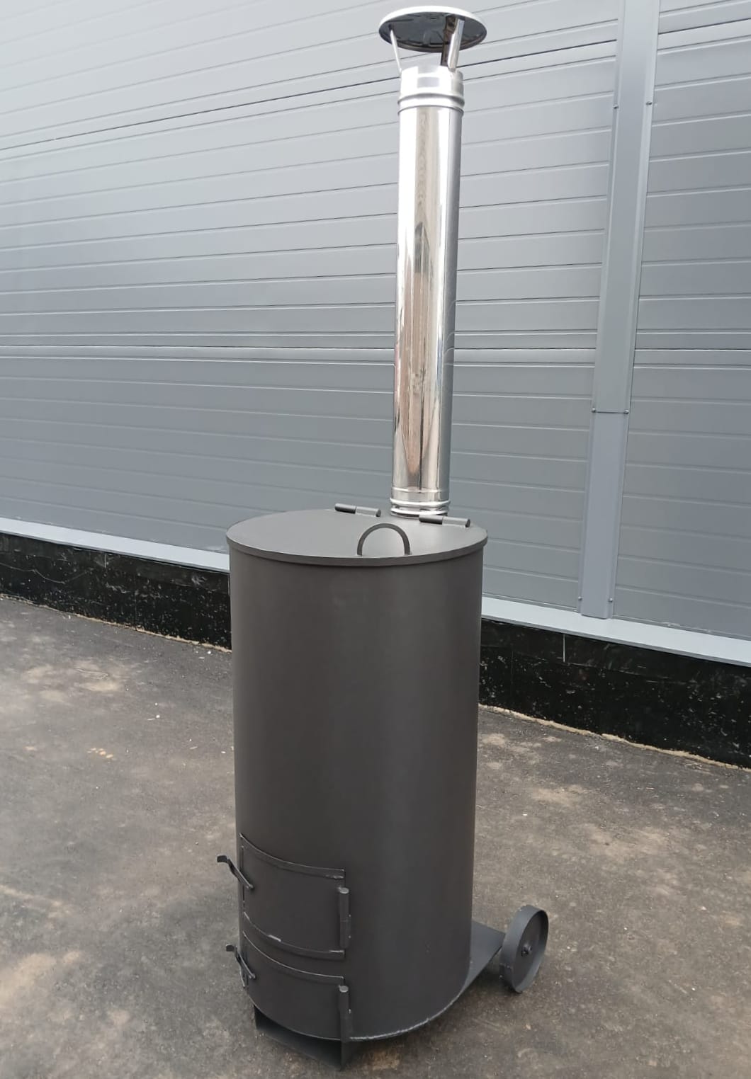 Большая печь - бочка сжигания мусора "Смуглянка" 300 ВП (Pionehr)