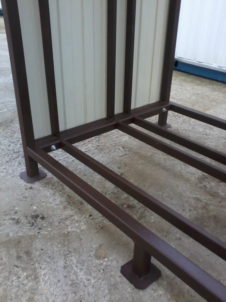 Навес для дров двухрядный "КУБ-4" (Pionehr)