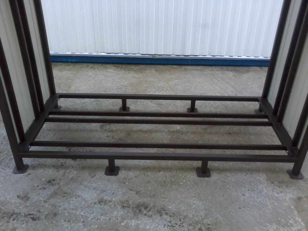 Навес для дров двухрядный "КУБ-4" (Pionehr)