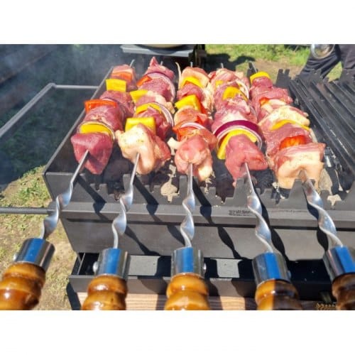 Жаровня трехуровневая, 690 х 350 х 150 из 4 мм стали