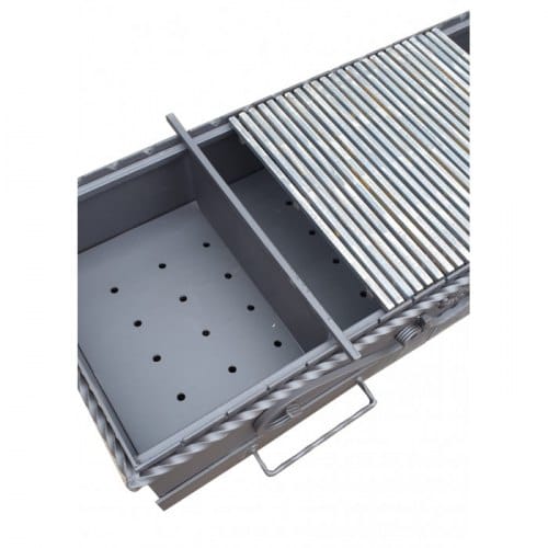 Супержаровня для мангала с зольниками 4 мм 900 х 370 х 220