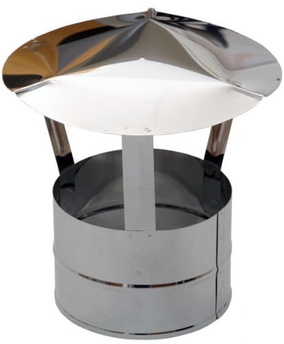 Зонт на трубу дымохода нерж. D150