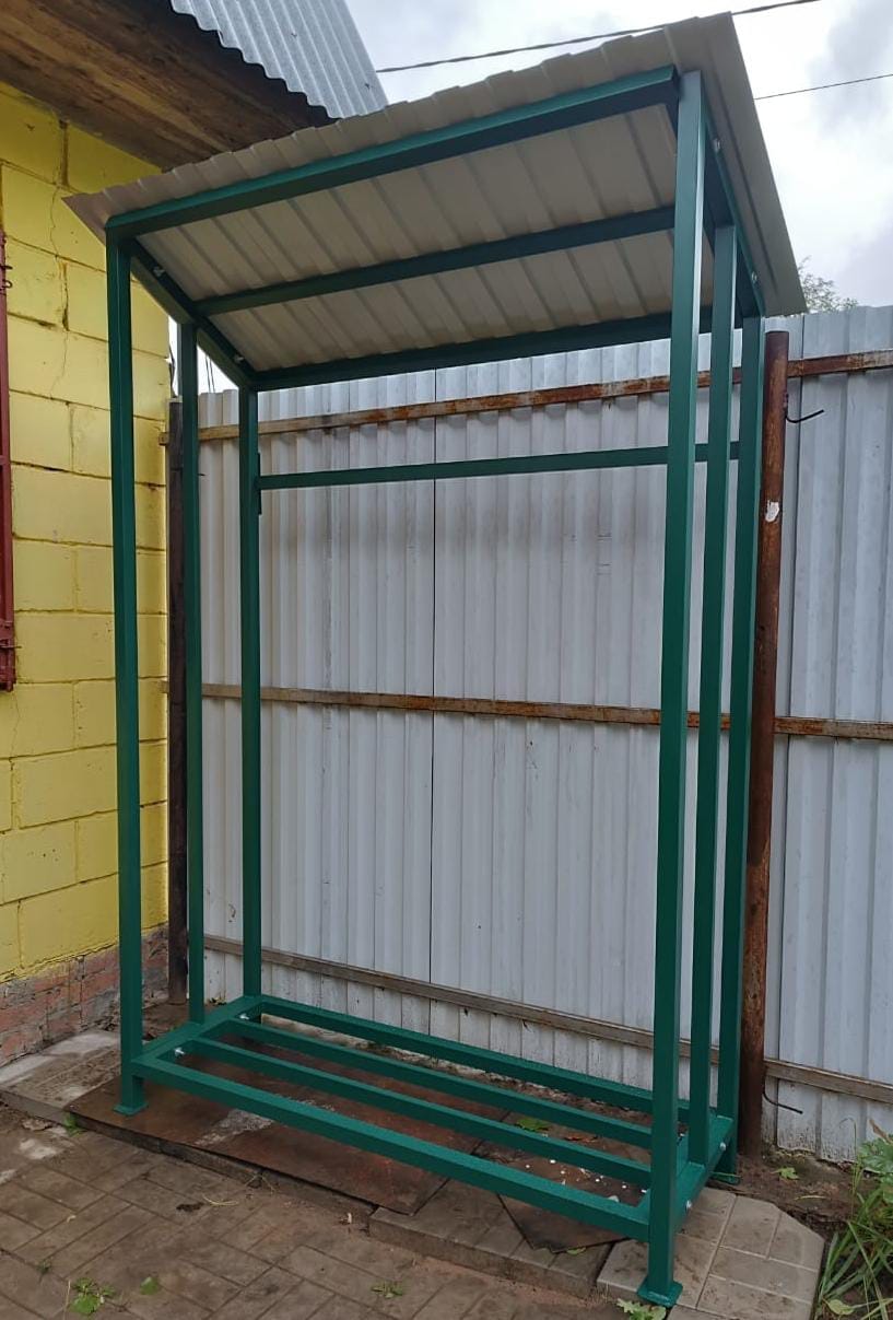 Уличная разборная дровница КУБ-2,8 (Pionehr)