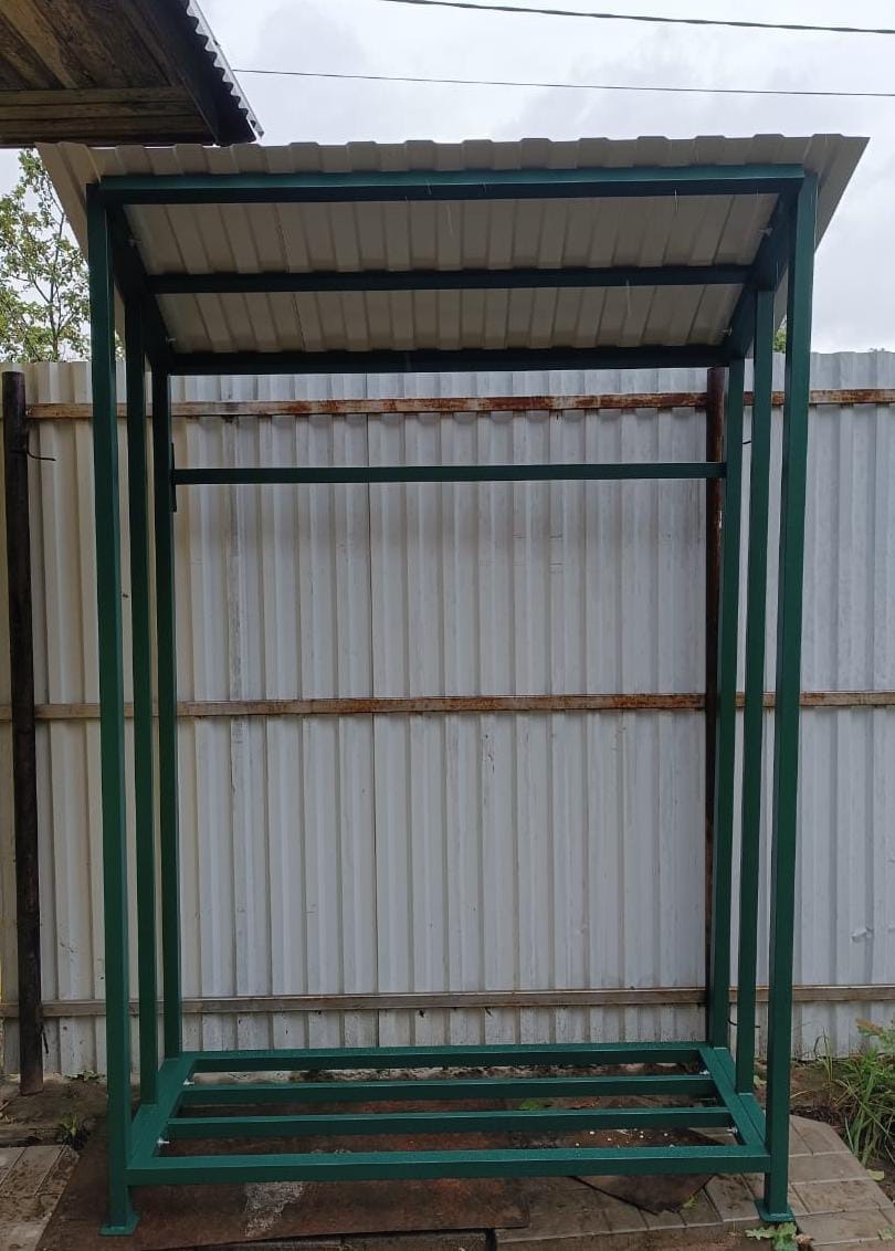 Уличная разборная дровница КУБ-2,8 (Pionehr)