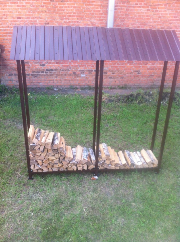 Навес для дров (дровница) КУБ-2 (Pionehr)