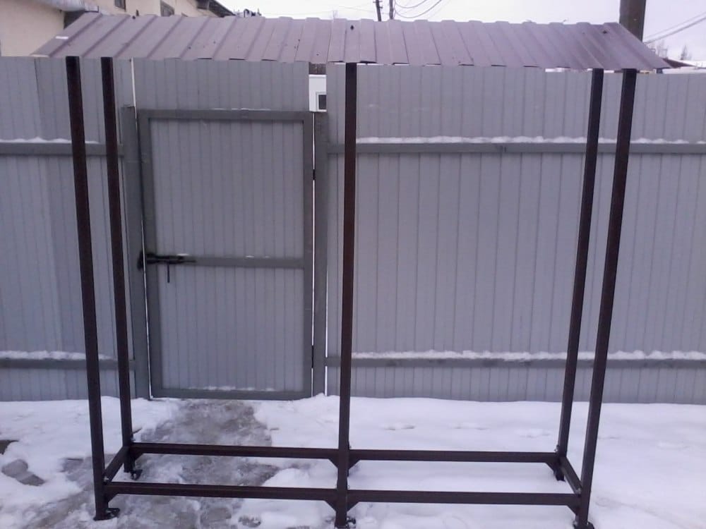 Навес для дров (дровница) КУБ-2 (Pionehr)