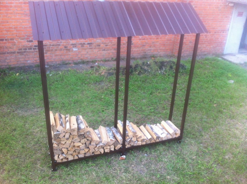 Навес для дров (дровница) КУБ-2 (Pionehr)