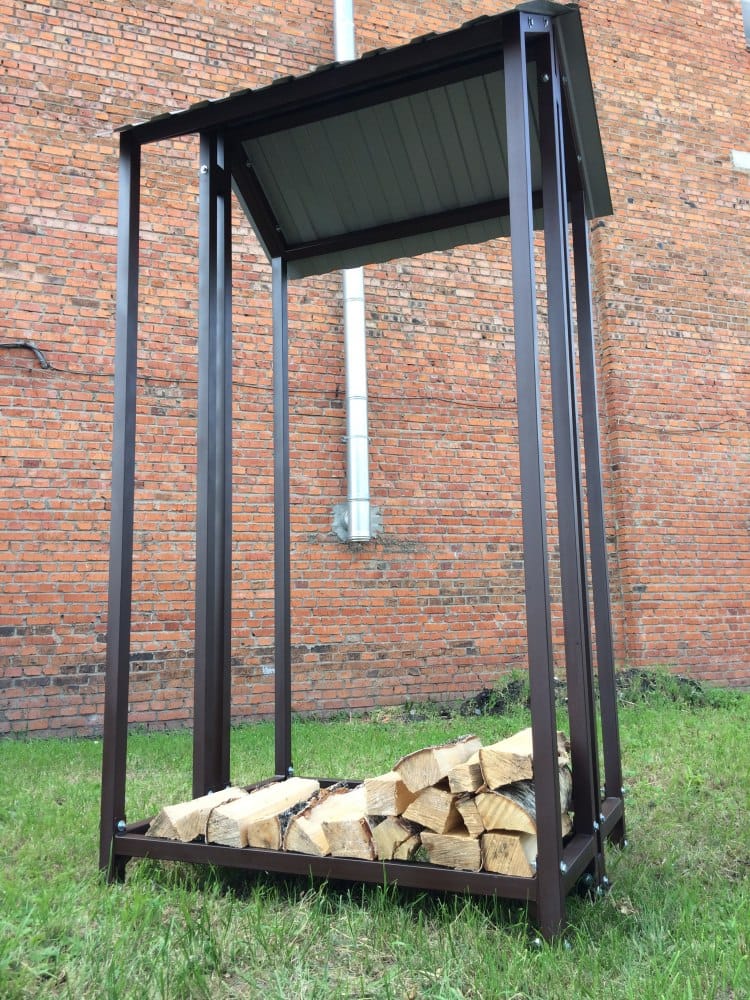 Дровница уличная КУБ-2Д (Pionehr)