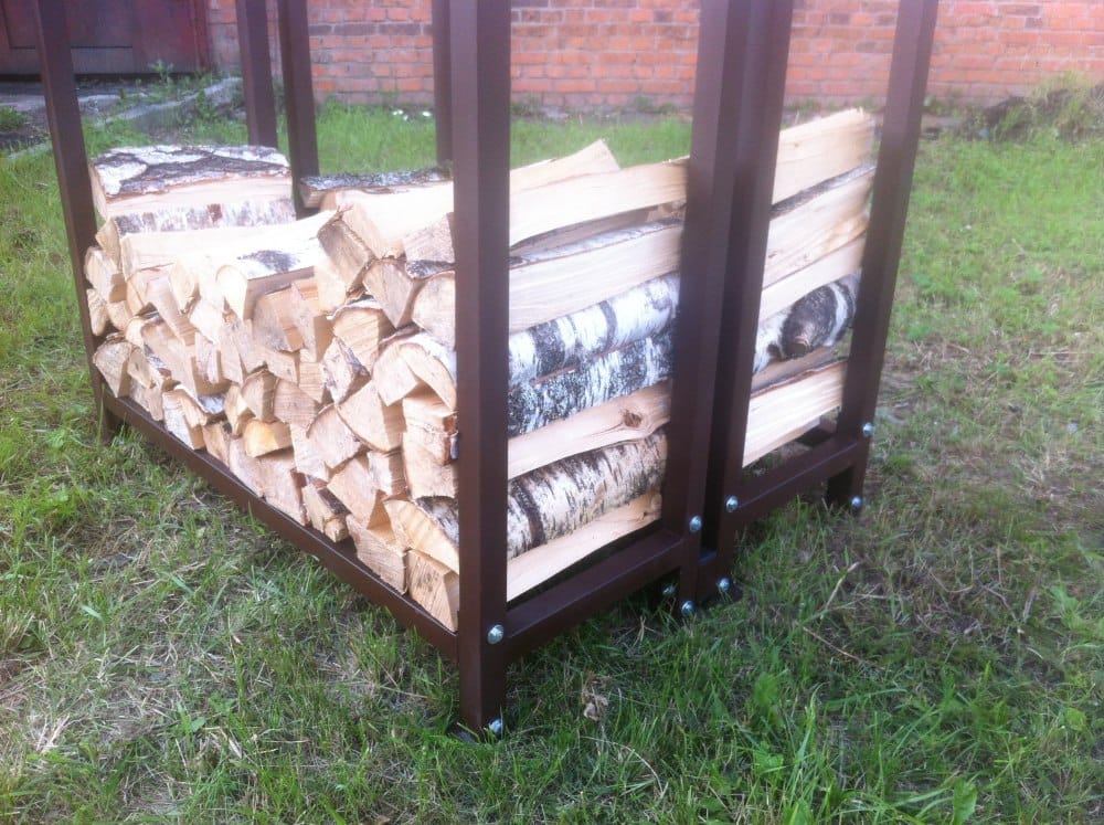 Дровница уличная КУБ-2Д (Pionehr)