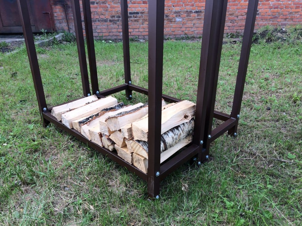 Дровница уличная КУБ-2Д (Pionehr)