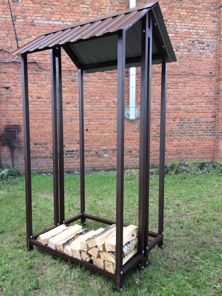 Дровница уличная КУБ-2Д (Pionehr)