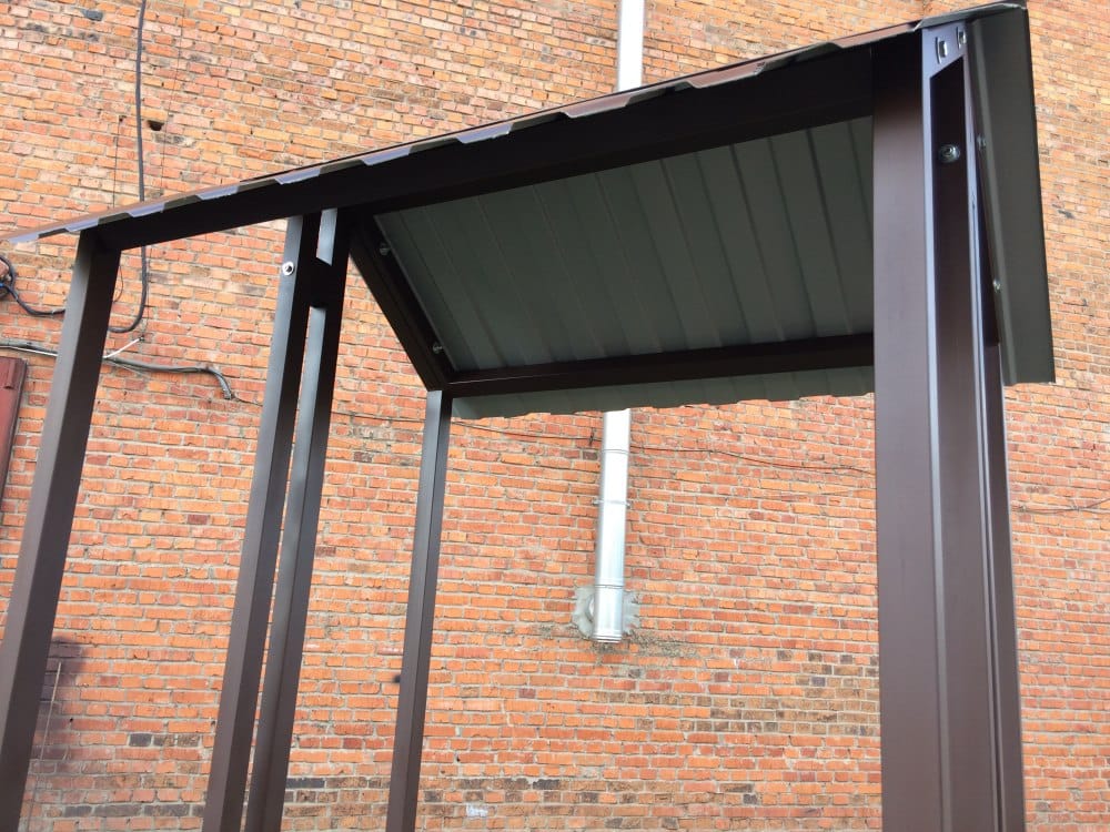 Дровница уличная КУБ-2Д (Pionehr)