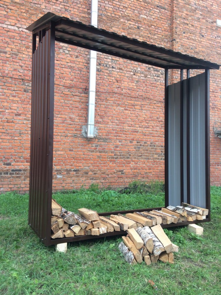 Навес для дров (дровник) КУБ-4z (Pionehr)