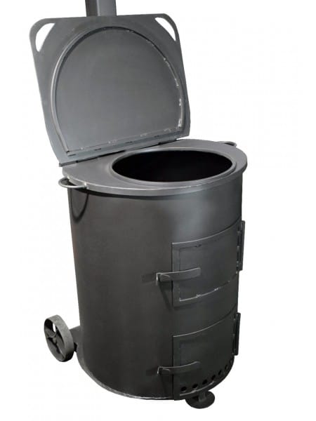 Печь для казана/сжигания мусора СМ-80. 260л., 4мм