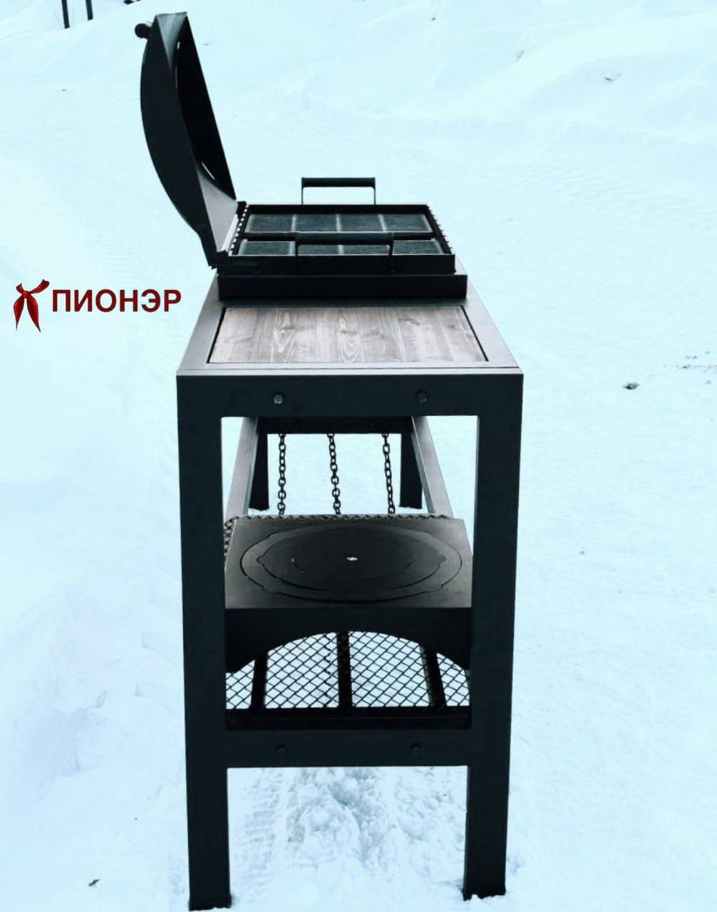 Мангал разборный Традиция-02-ДП Loft (Пионэр)