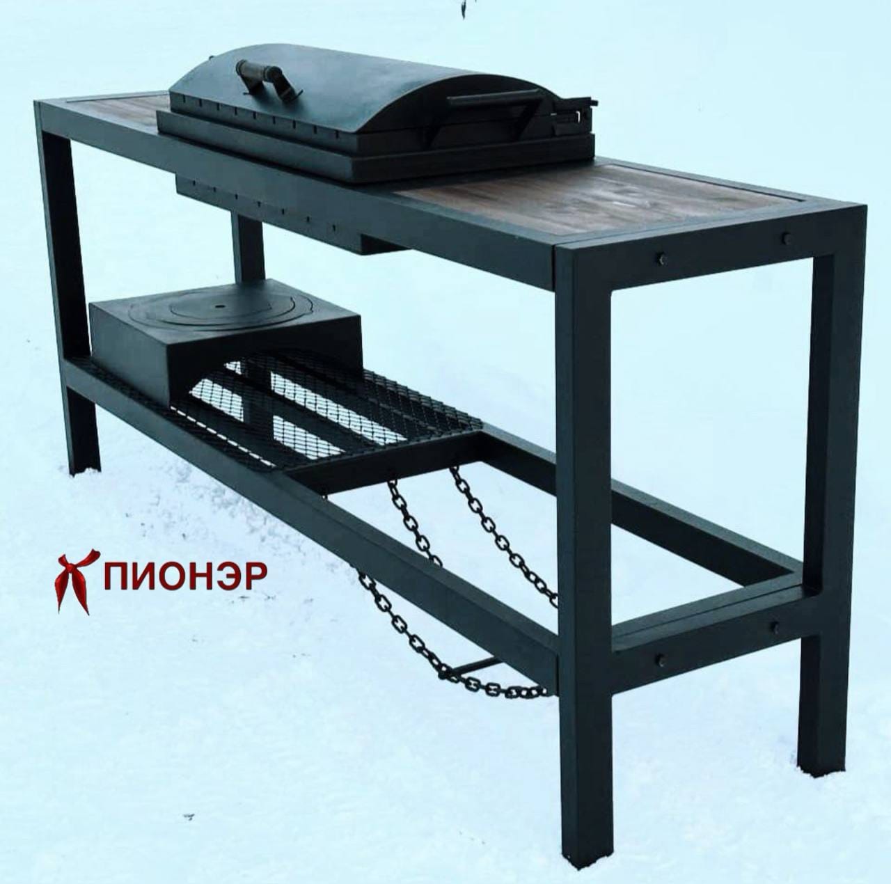 Мангал разборный Традиция-02-ДП Loft (Пионэр)
